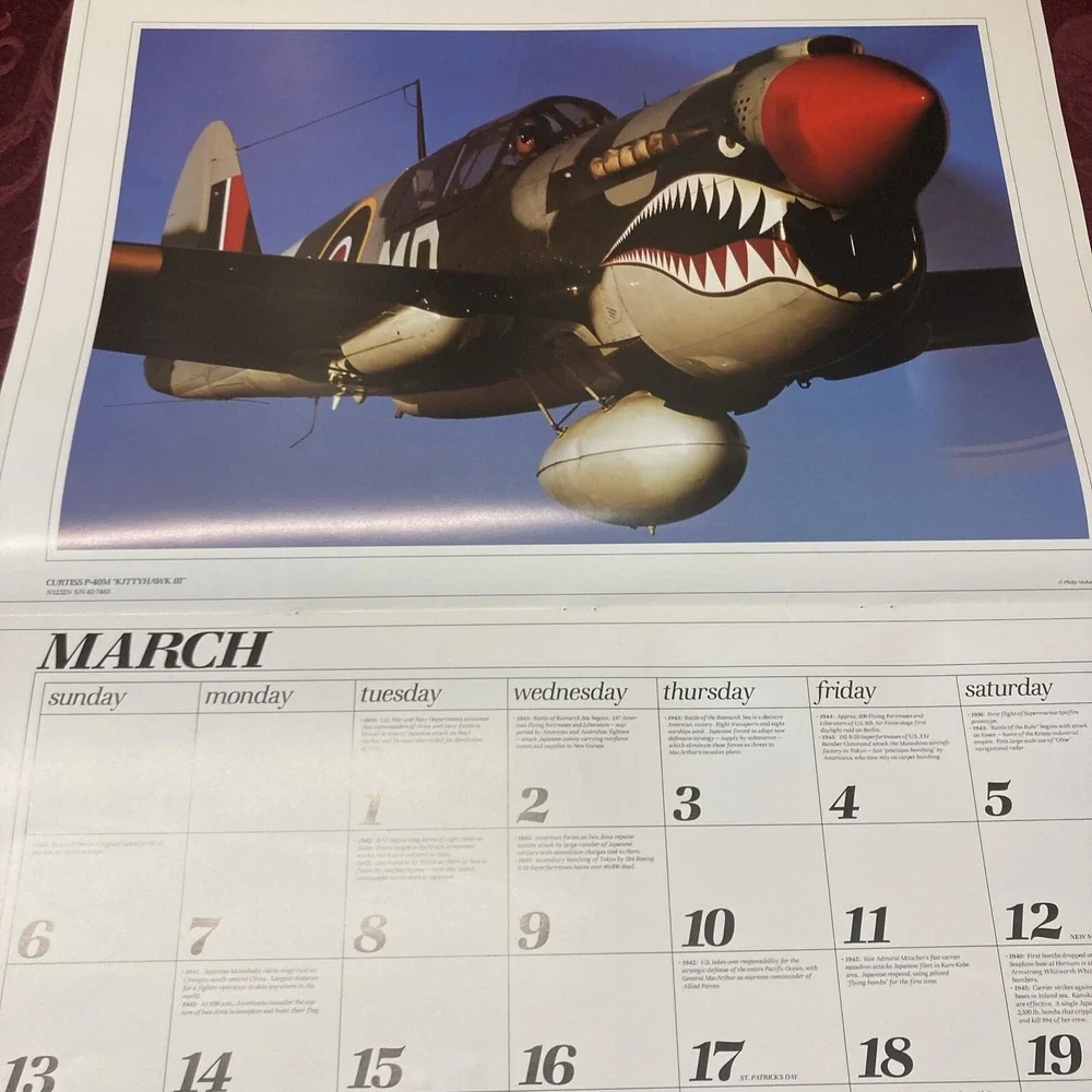 Ghosts 1994 Aviation Calendar 
